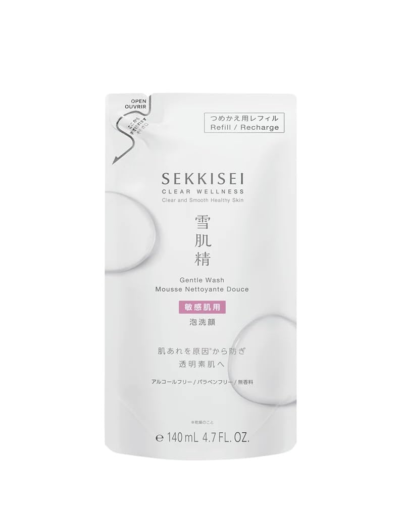 KOSÉ SEKKISEI Clear Wellness Gentle Wash Refill Facial Cleanser 140mL