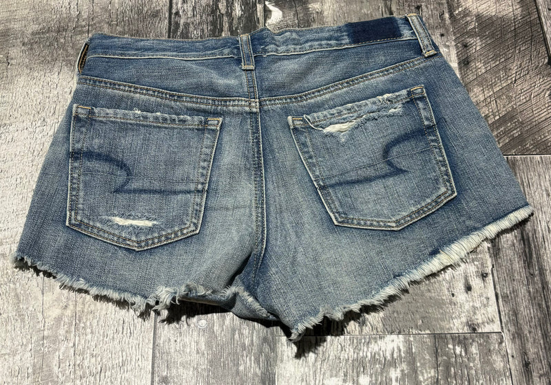 American Eagle blue high rise denim shorts - Hers size 2