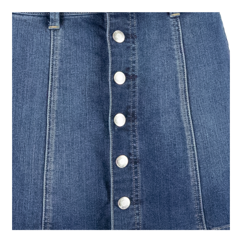 AMERICAN EAGLE Stretch Short Mini Skirt Blue Denim Womens UK 8
