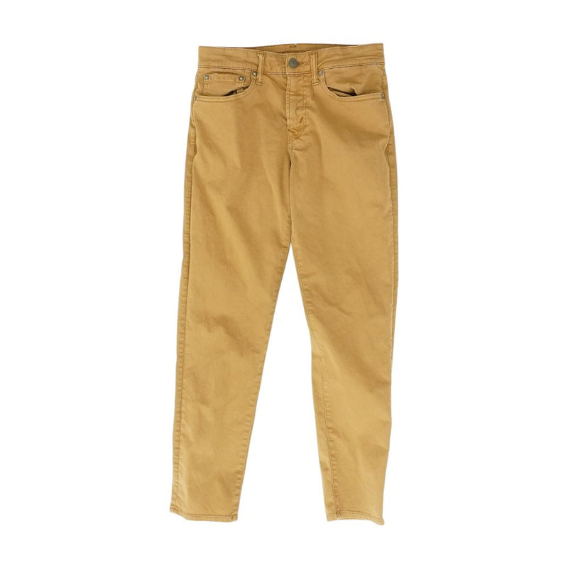 Khaki Solid Five Pocket Pants