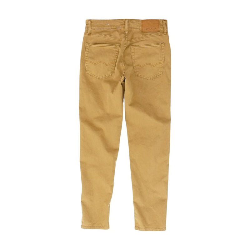 Khaki Solid Five Pocket Pants
