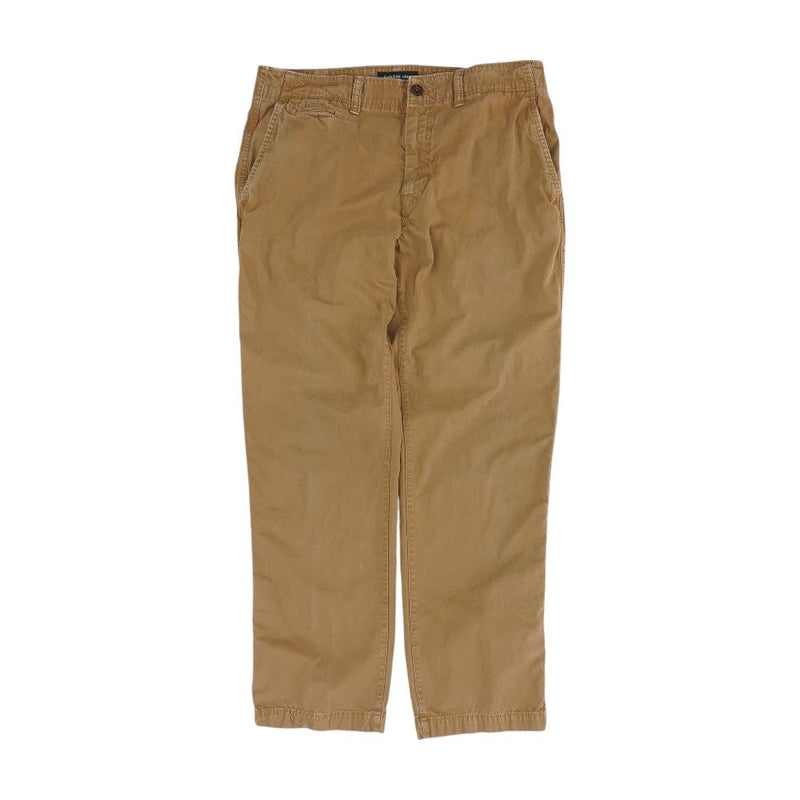 Khaki Solid Five Pocket Pants