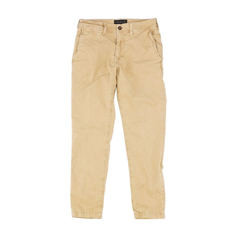 Khaki Solid Khaki Pants