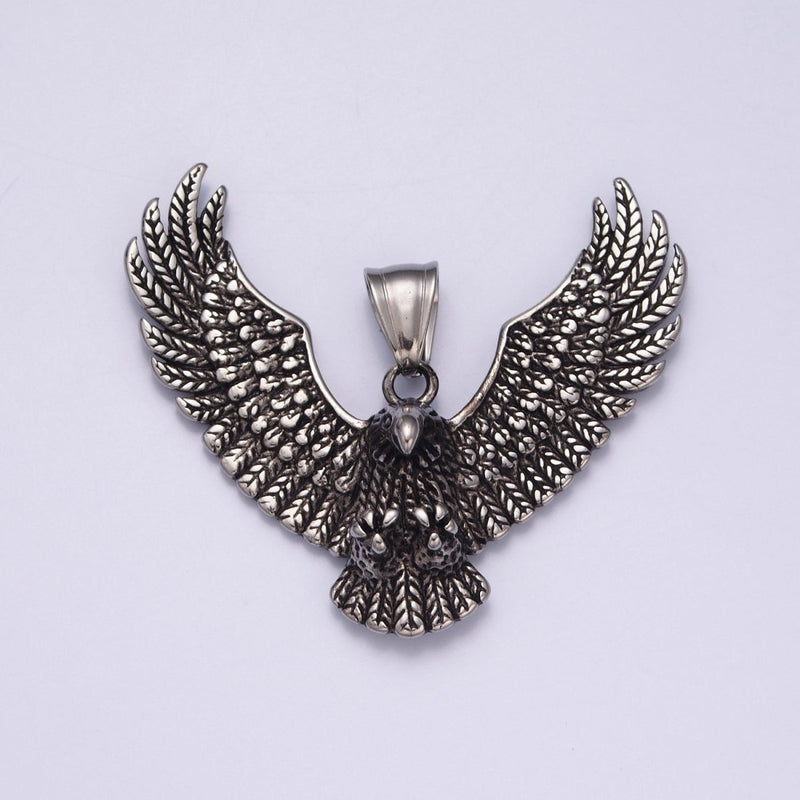 Gold / Antique Silver Eagle Necklace Pendant For Men American Eagle Pendant Men Women Big Bold Eagle Jewelry X-633 X-634