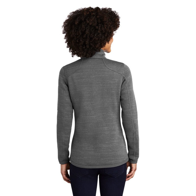 STRAYER Eddie Bauer ® Ladies Sweater Fleece Full-Zip- Dark Grey Heather