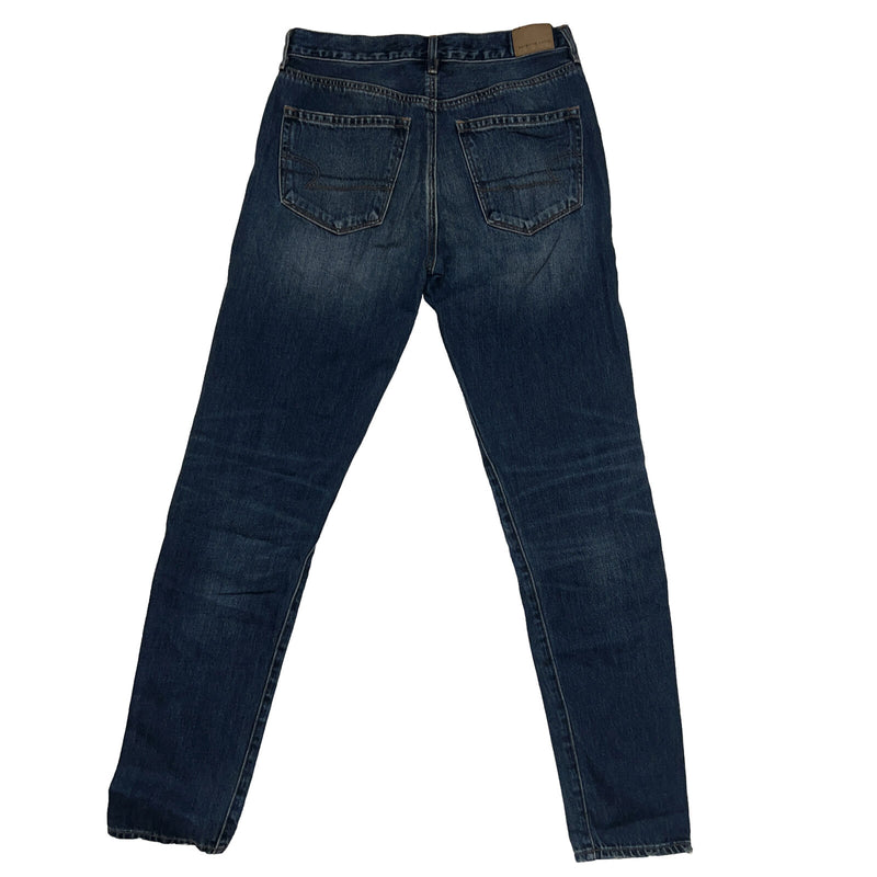 Women's  American Eagle Jeans Sz 6 x 33 Long Hi-Rise Girlfriend Button Tapered