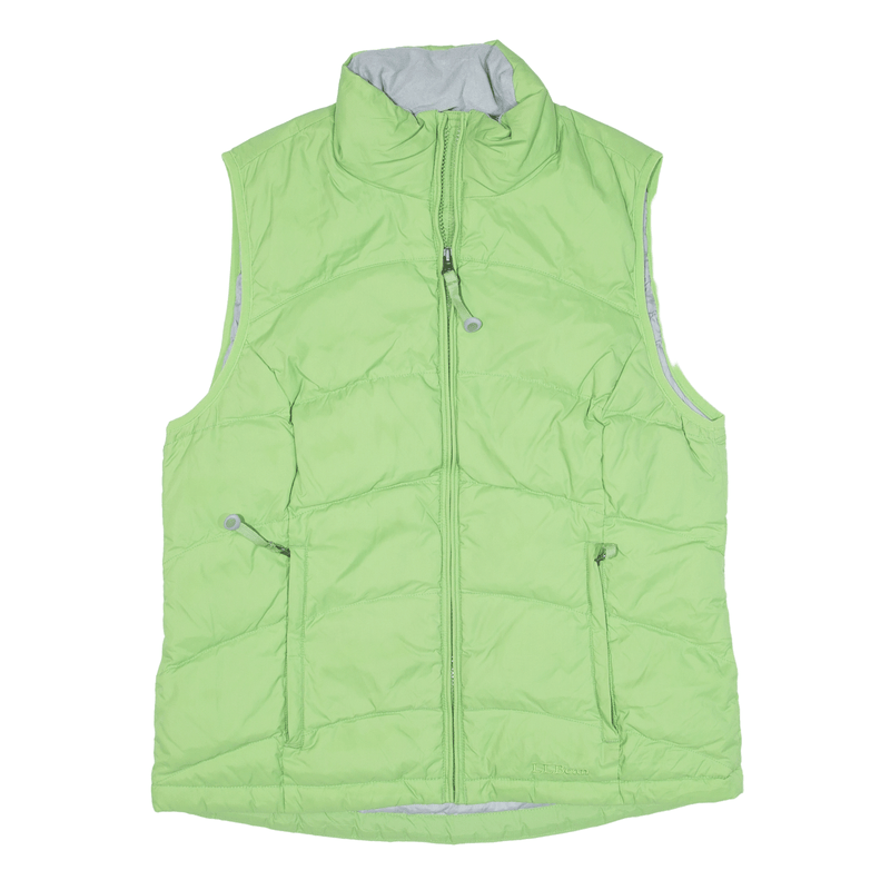 LL BEAN Insulated Puffer Gilet Green Womens S