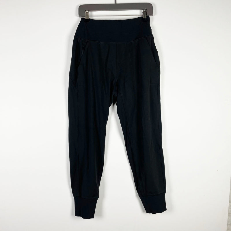 Athleta Women's Venice High Rise Ankle Crop Athletic Jogger Pants Solid Black M