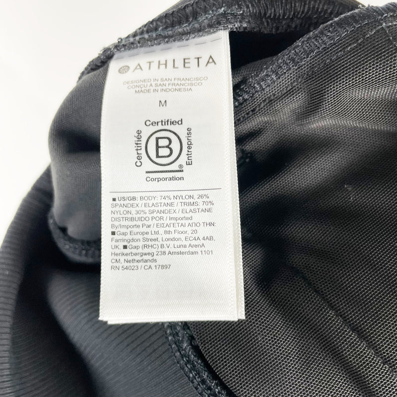 Athleta Women's Venice High Rise Ankle Crop Athletic Jogger Pants Solid Black M