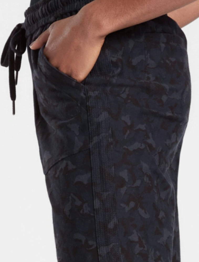 Athleta Stratum Camo Navy Elastic Waist Farallon Jogger Pants