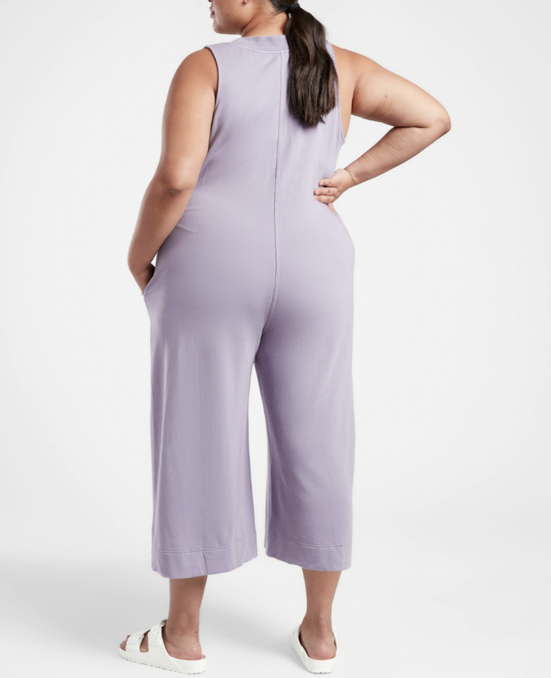 Athleta Violet Wide Leg Pants Serenity Romper Jumpsuit