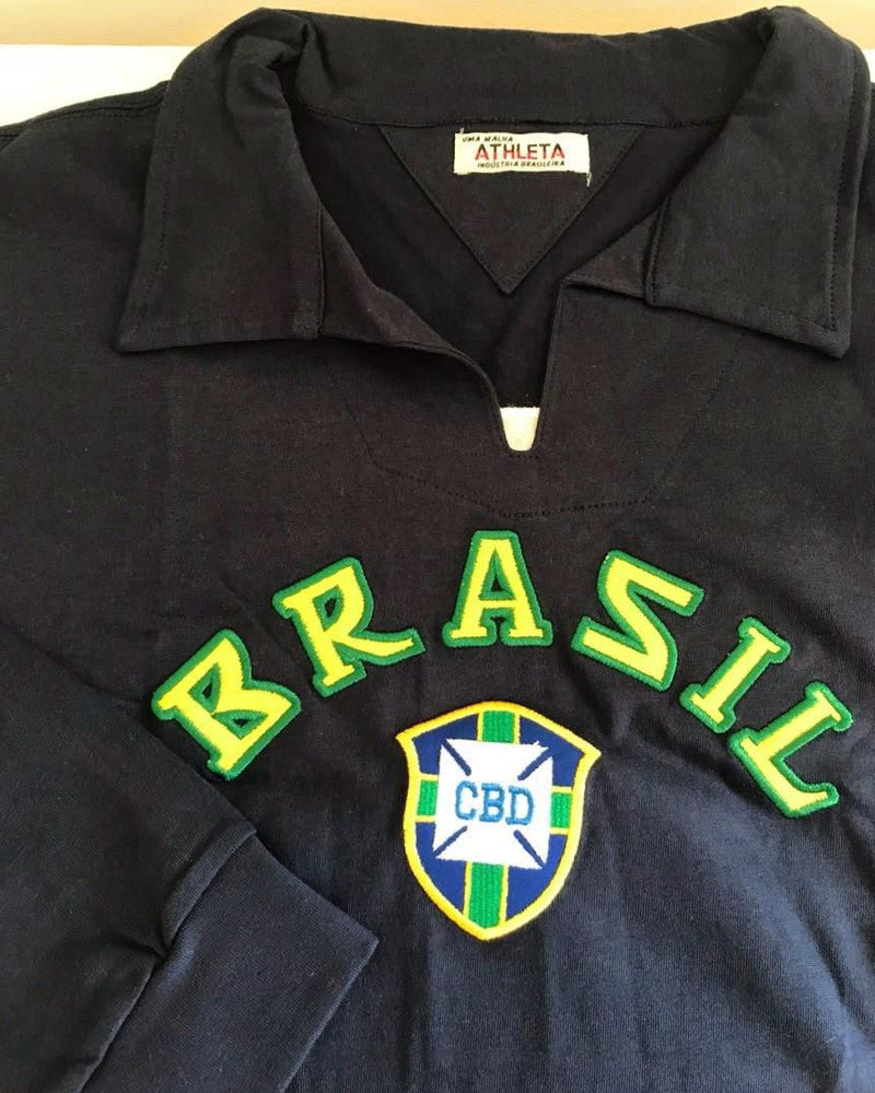 Goalkeeper Soccer Jersey Brazilian National Team 1970 - Original Retro Athleta