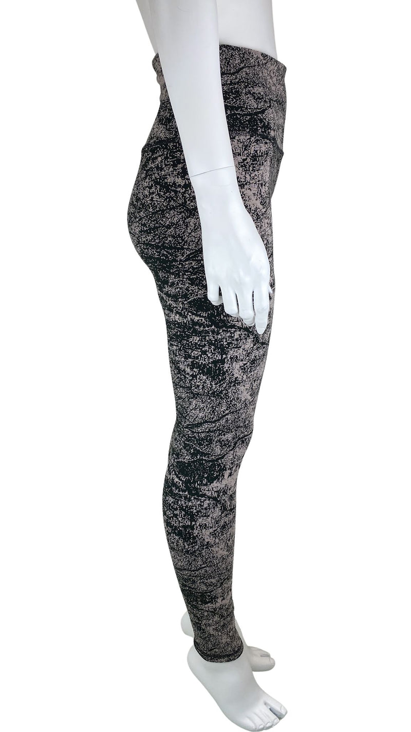 Athleta, Women's Printed Elation Glades 7/8 Legging, Black/Taupe, Size S