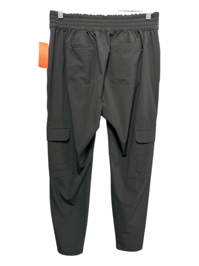 Athleta Size 6 Olive Green Polyester Blend Elastic Waist Cargo Zip Pockets Pants