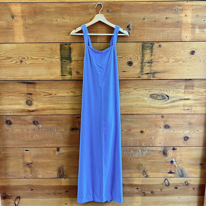 S - Athleta $119 Adonis Blue Maxi Length Arrival Robe Dress NEW 0215LM