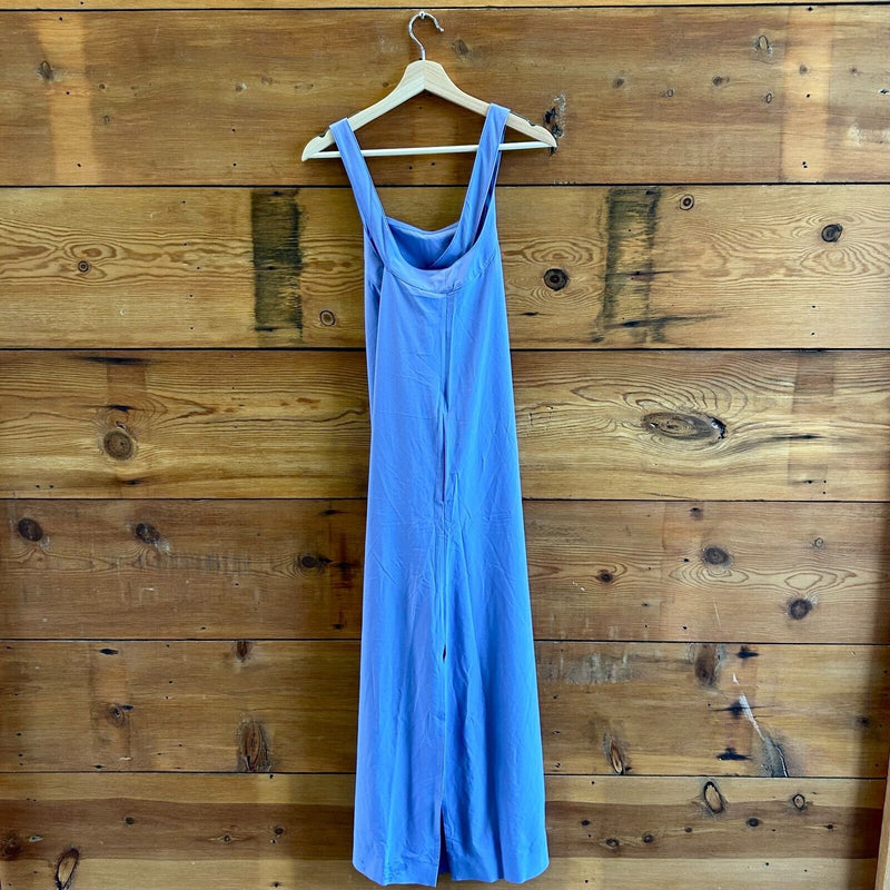 S - Athleta $119 Adonis Blue Maxi Length Arrival Robe Dress NEW 0215LM