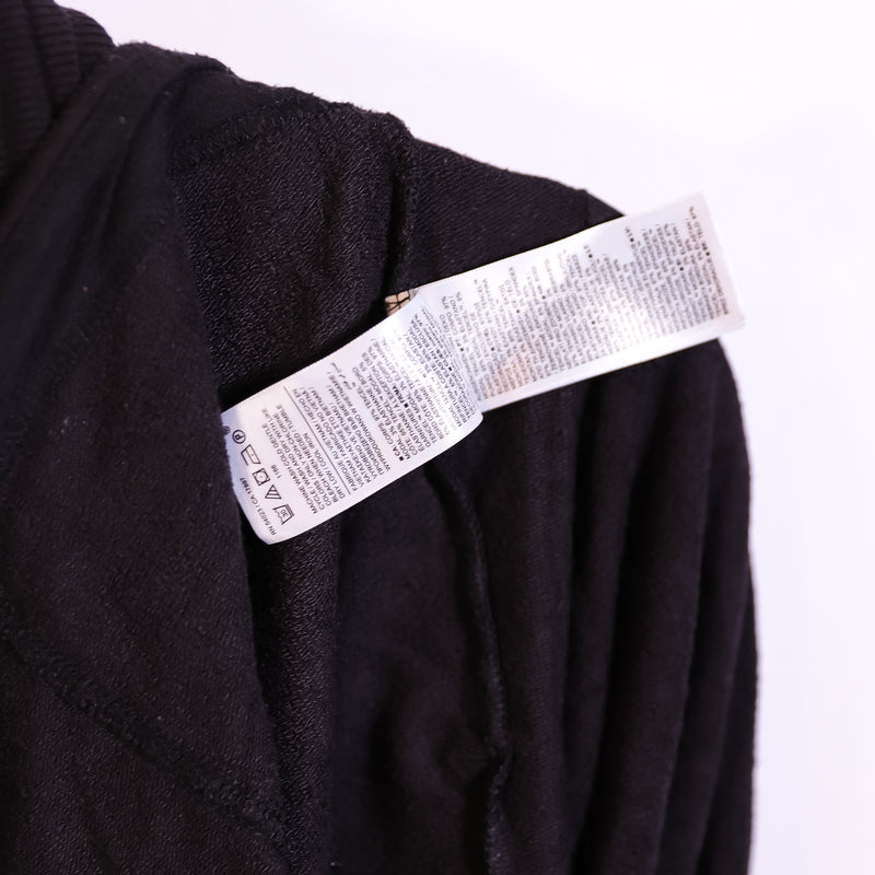 Athleta Pranayama Restore Nirvana Knit Stretch Open Front Cardigan Sweater Black
