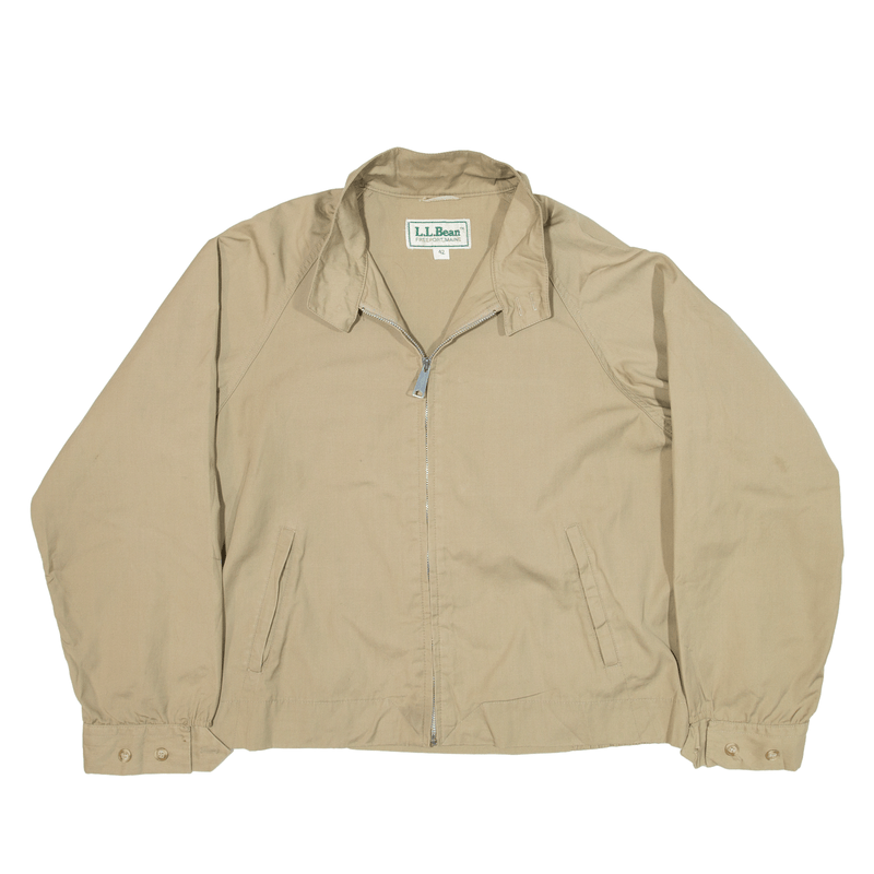 LL BEAN Lined Jacket Beige Womens XL