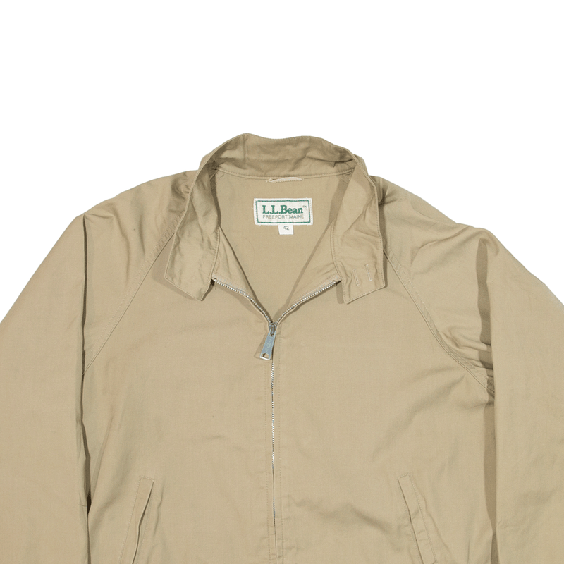 LL BEAN Lined Jacket Beige Womens XL