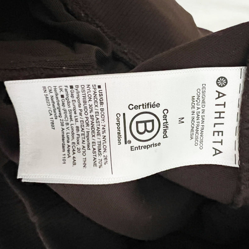 Athleta Women's Venice High Rise Athletic Work Out Jogger Chocolate Brown Medium