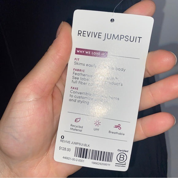 NWT Athleta Revive Sleeveless Jumpsuit