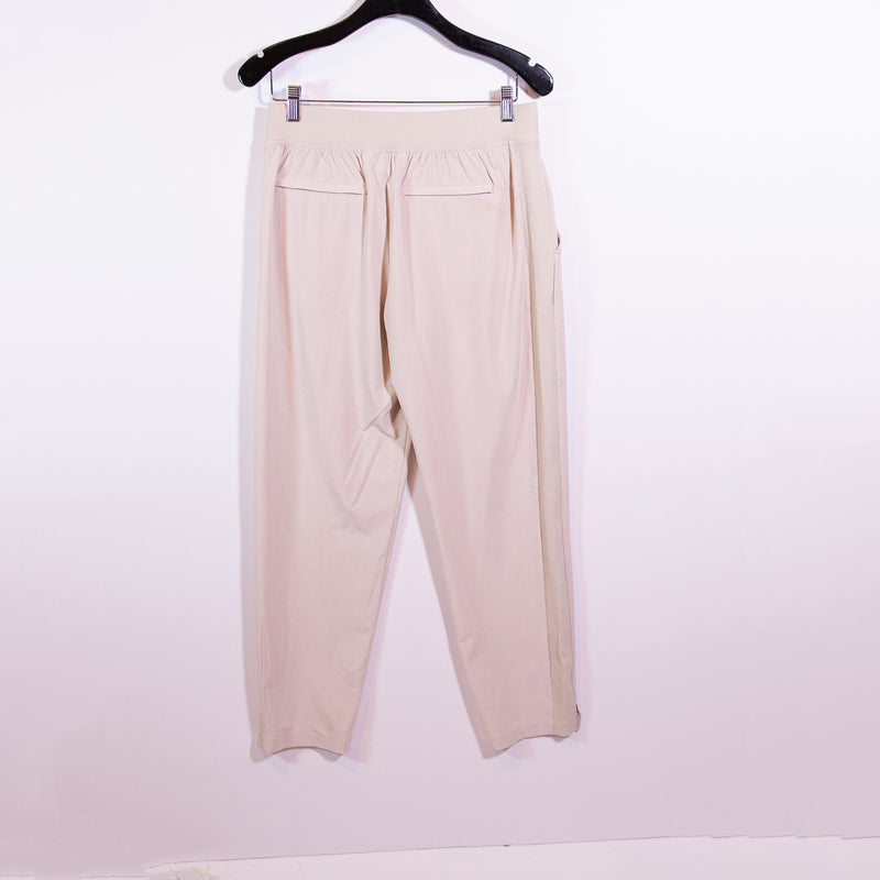 Athleta Women's Brooklyn Mid Rise Wrinkle Resistant Ankle Crop Pant Abalone Tan