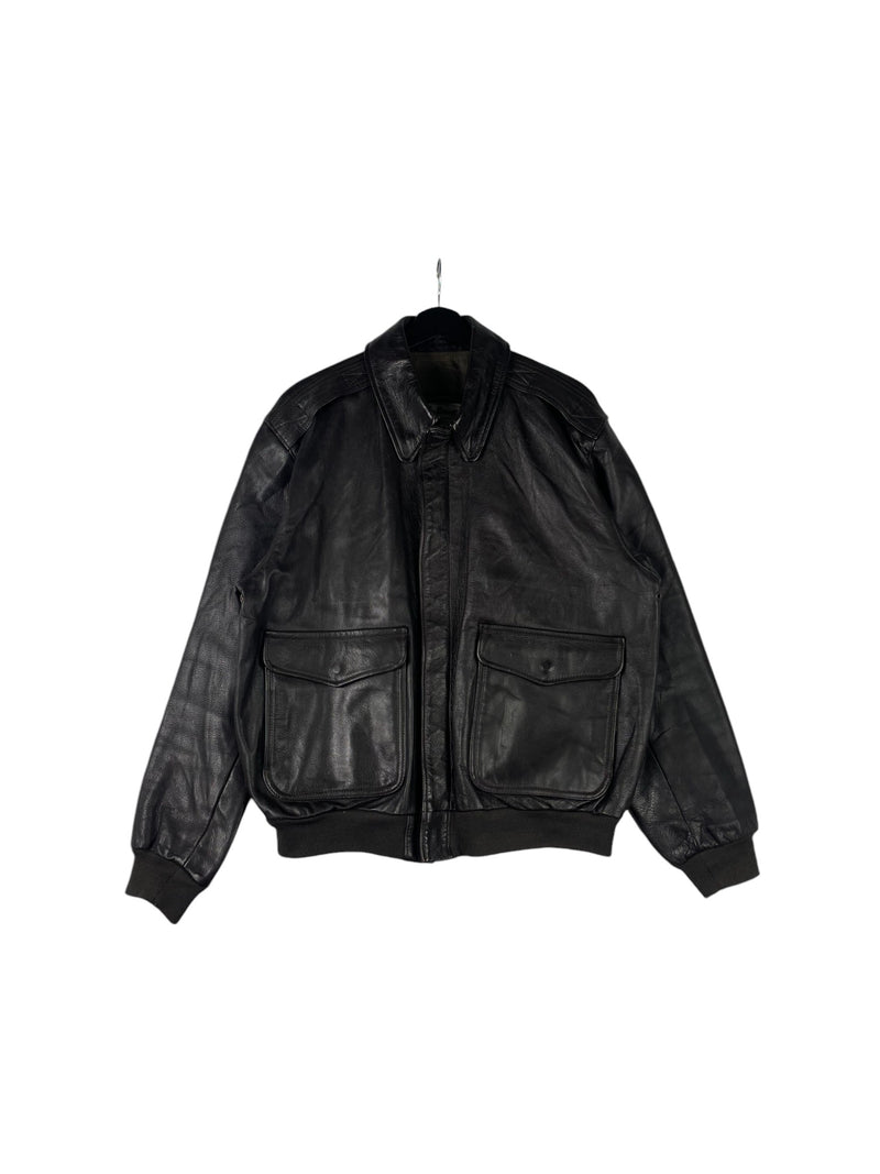 LL Bean Aviator Leather Jacket