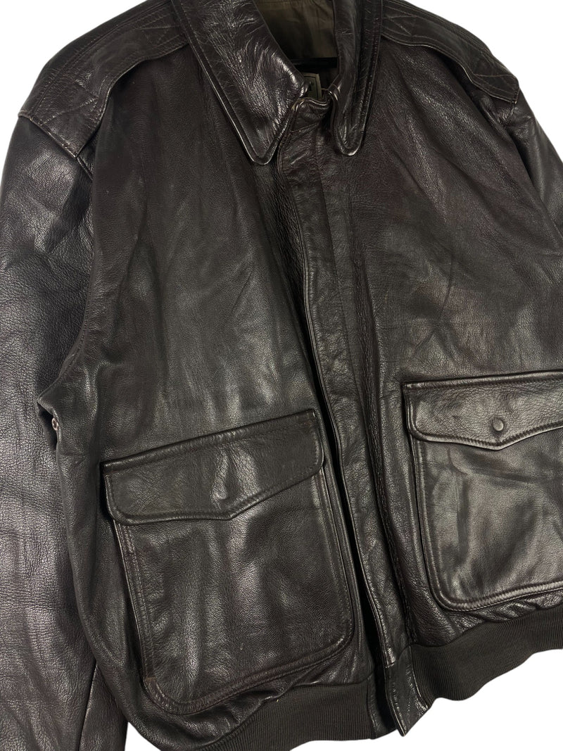 LL Bean Aviator Leather Jacket
