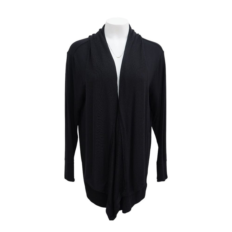 Black Solid Cardigan Sweater