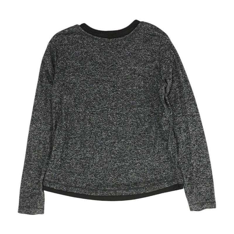 Charcoal Solid Active Knit Top