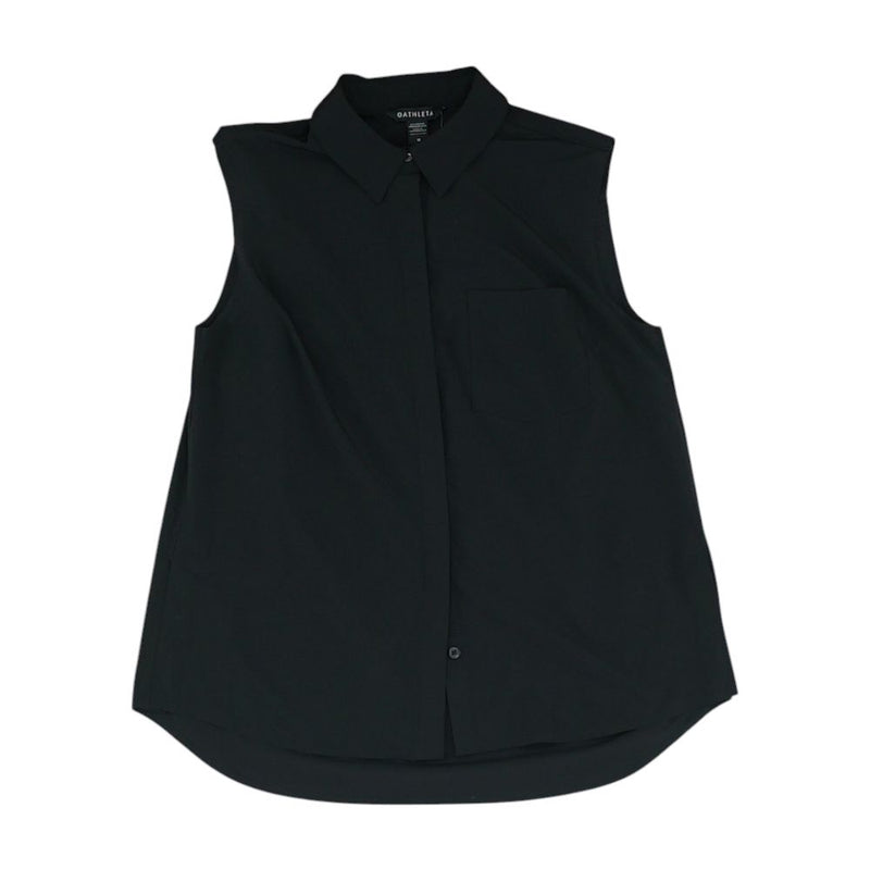 Black Solid Button Down