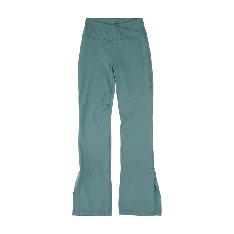 Green Solid Leggings