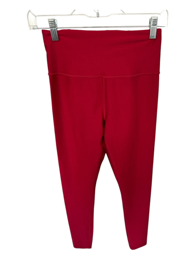 Athleta Size XS Red Polyester Blend Athletic Leggings