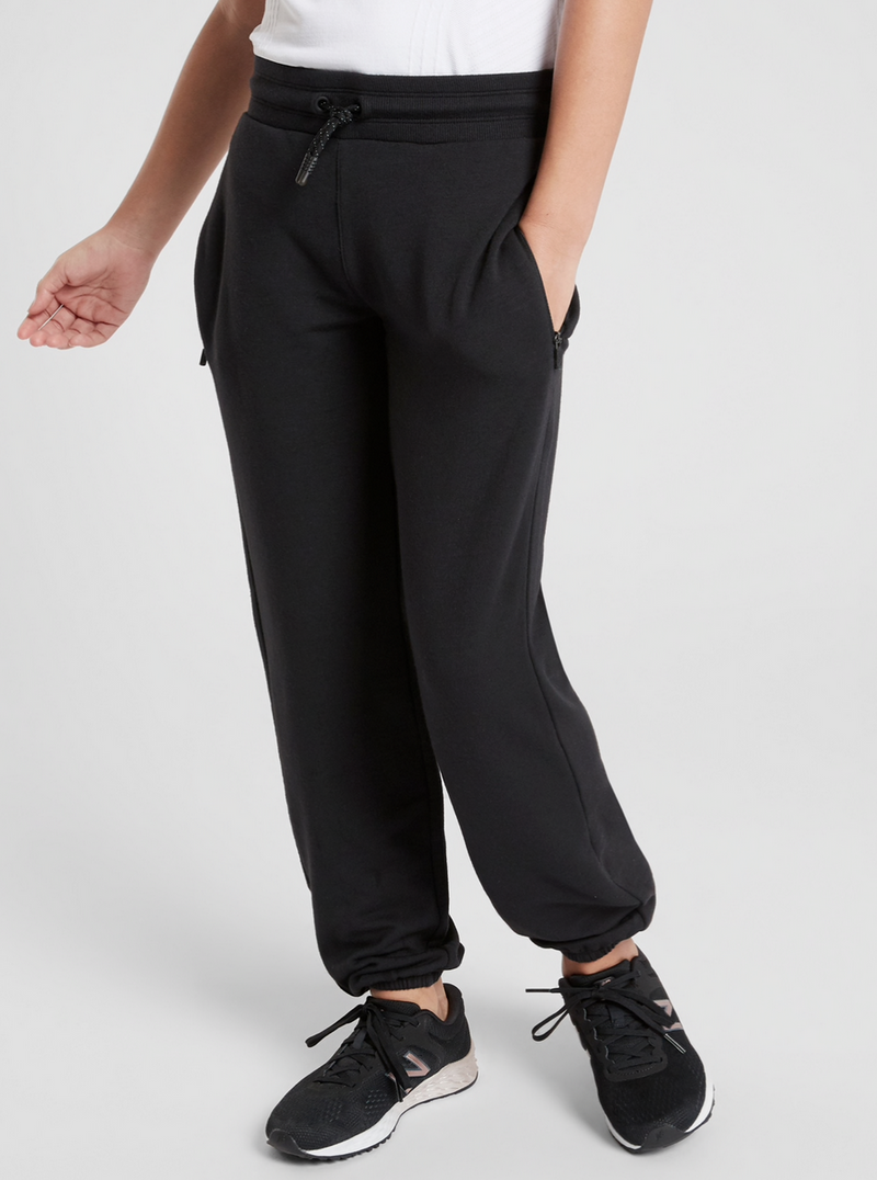 Athleta Girl Takin' It Easy Black Side Zip Pockets Jogger