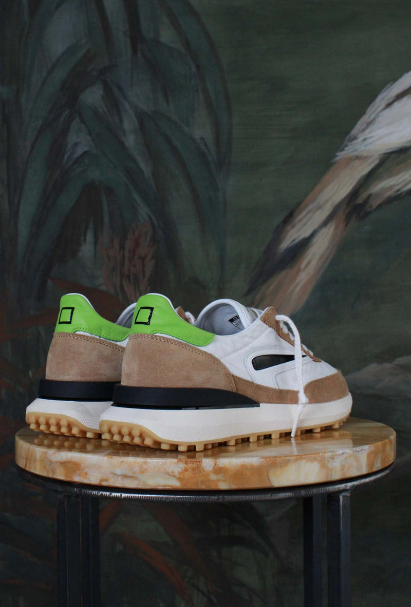 Sneakers Running Athleta 70’s Nylon White-Apple