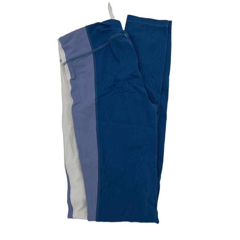 Athletic Leggings / White & Purple Stripe