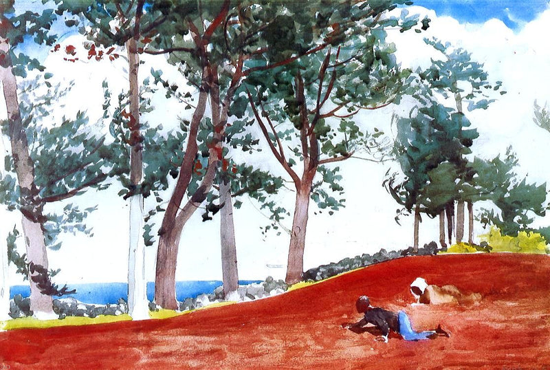 House and Trees by Winslow Homer - Hand Painted Oil Painting