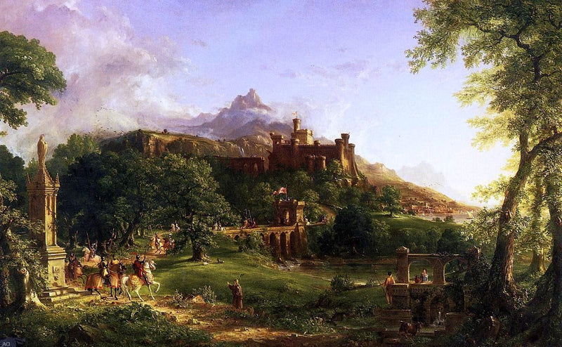The Departure by Thomas Cole - Hand Painted Oil Painting