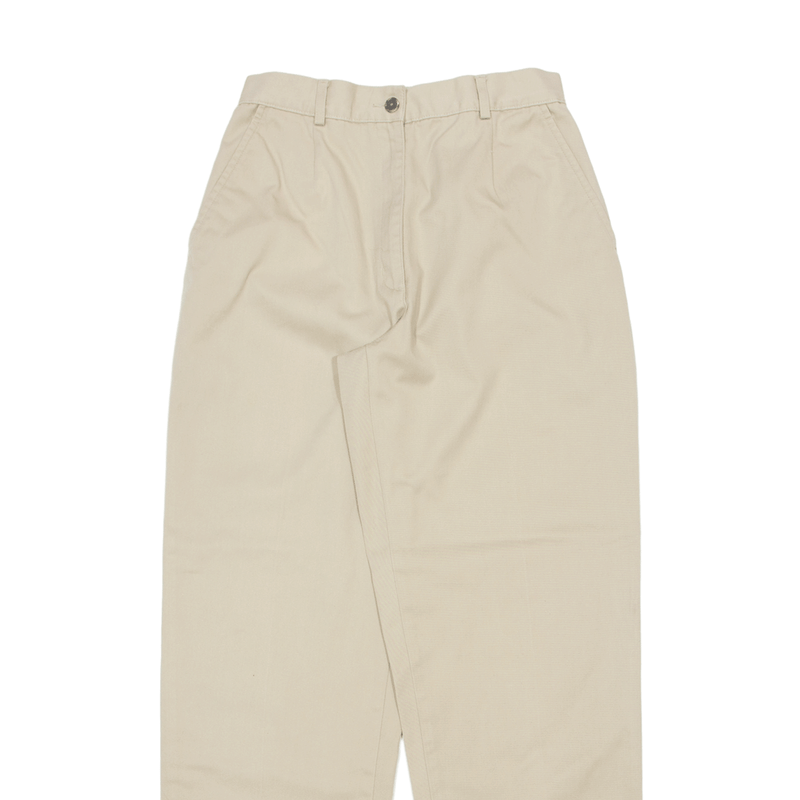 LL BEAN Chino Trousers Beige Regular Straight Womens W26 L30