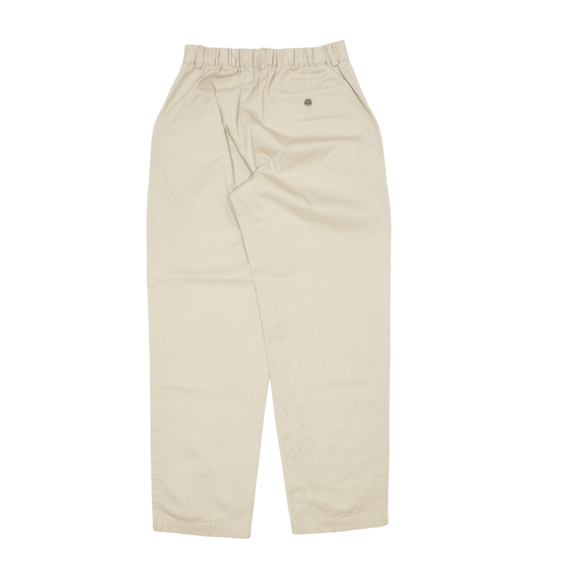 LL BEAN Chino Trousers Beige Regular Straight Womens W26 L30