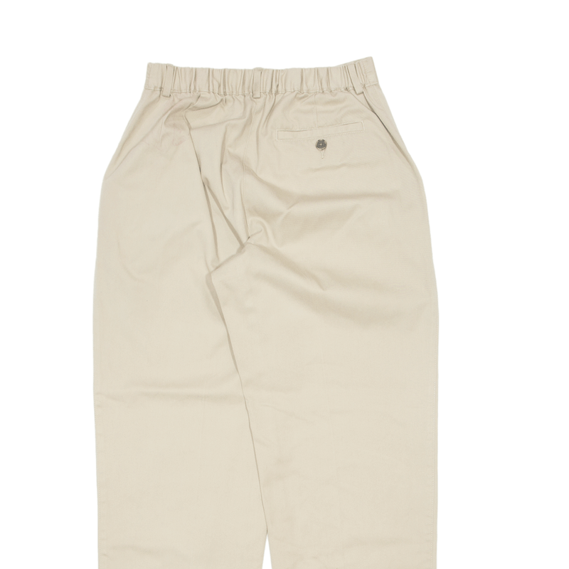 LL BEAN Chino Trousers Beige Regular Straight Womens W26 L30