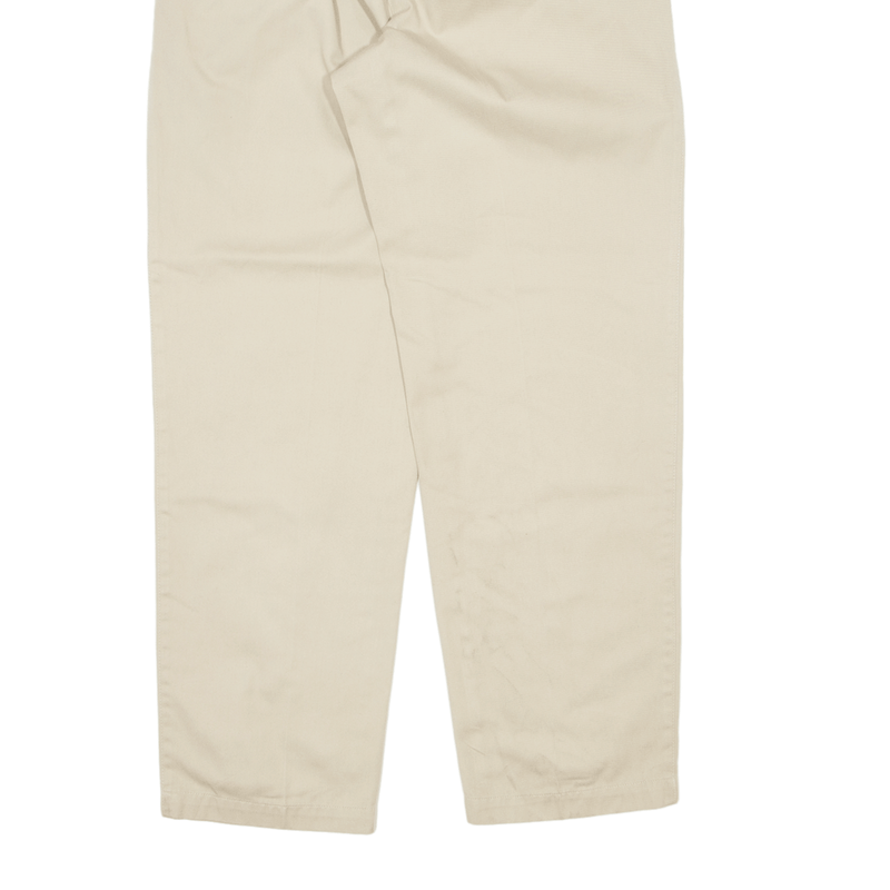 LL BEAN Chino Trousers Beige Regular Straight Womens W26 L30