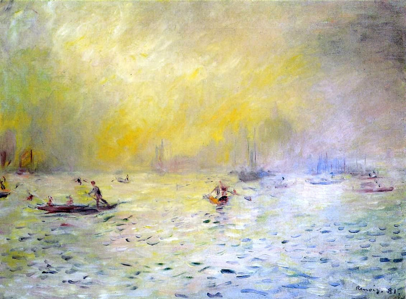 View of Venice, Fog by Pierre Auguste Renoir - Hand Painted Oil Painting