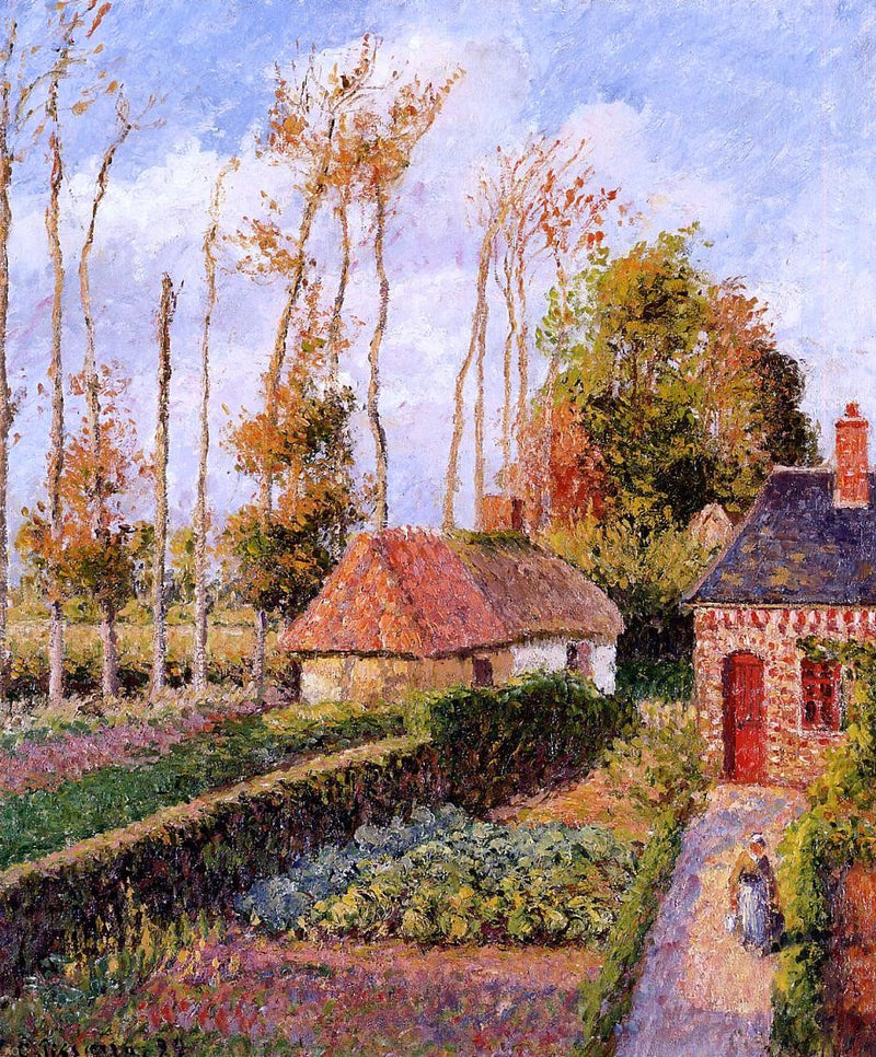 Varengeville, Sunset by Camille Pissarro - Hand Painted Oil Painting
