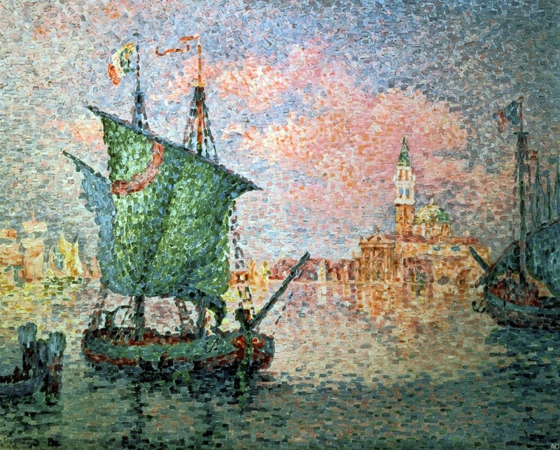Venice - The Pink Cloud by Paul Signac - Hand Painted Oil Painting