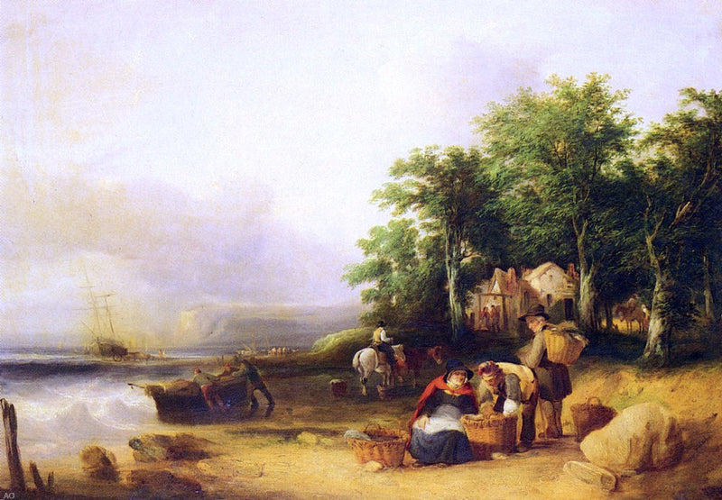 View on the Isle of Wight by Senior William Shayer - Hand Painted Oil Painting
