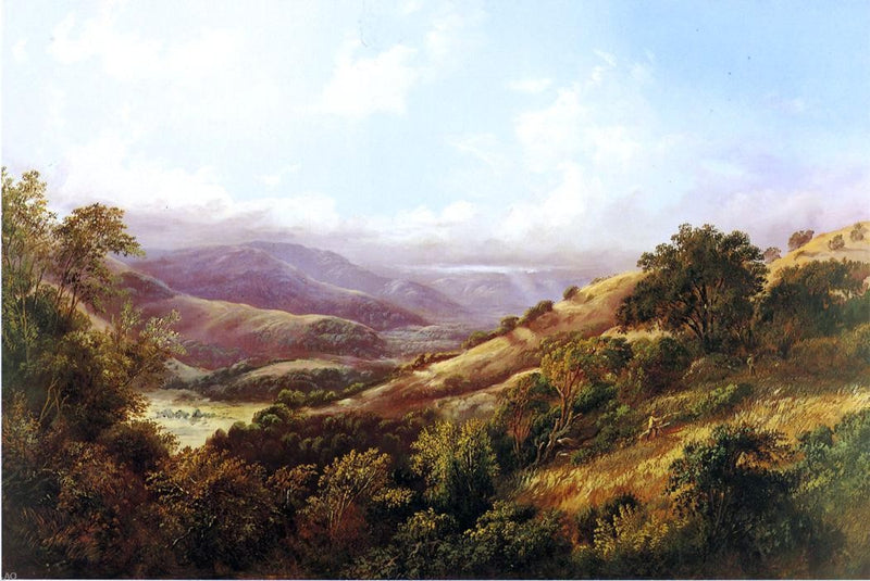 San Anselmo Valley near San Rafael by William Keith - Hand Painted Oil Painting