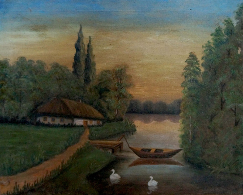 Oil painting Is partying Unknown artist