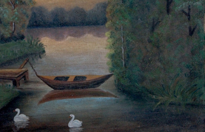 Oil painting Is partying Unknown artist
