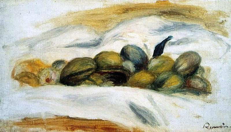 Still Life - Almonds and Walnuts by Pierre Auguste Renoir - Hand Painted Oil Painting